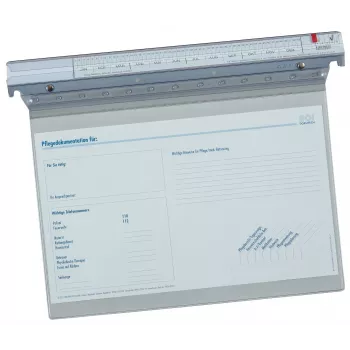 BOI Dokutech patientdokumentation hængemappe Signal-Line plast grå 2 x kommerciel hæftning (9208-00535)
