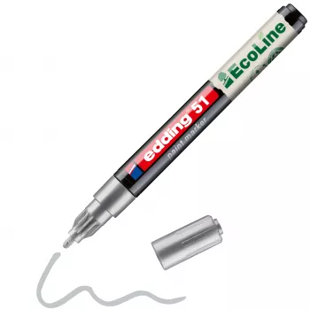 Edding 51 EcoLine lakmarker sølv 1-2 mm 4-51-054