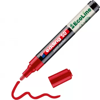 Edding 50 EcoLine lakmarker rød 2-3 mm 4-50-002