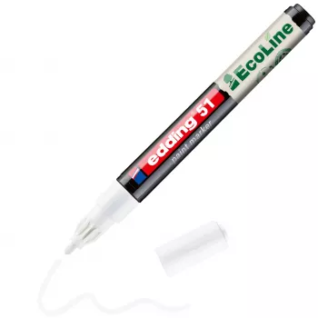 Edding 51 EcoLine lakmarker hvid 1-2 mm 4-51-049