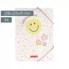 BRUNNEN Happy Hippie A4 dokumentmappe gul, orange, violet 1041604422