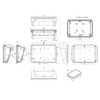 Bopla BoPad BOP 7.0 P-9016-SET Displaykabinet 215 x 150 x 75,7 mm ABS hvid RAL 9016 35107076.HMT1