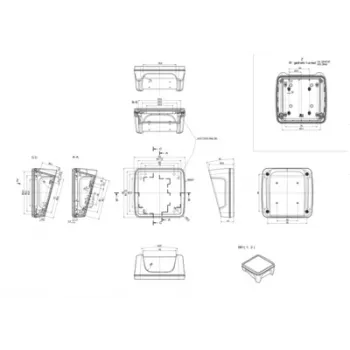 Bopla BoPad BOP 1212 P-9016-SET Displaykabinet 122 x 118 x 57,60 mm ABS hvid (RAL 9016) 35112076.HMT1