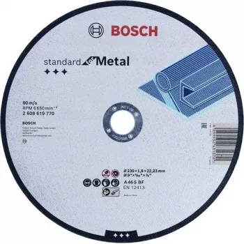 Bosch Standard for Metal 2608619769 skæreskive 180 mm x 3 mm x 22,23 mm, aluminiumoxid, 1 stk.