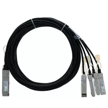 BLUELAN QSFP-4X10G-C2M-BL kompatibelt Alcatel-Lucent 40G QSFP til 4x10G SFP+ passivt Direct Attach Breakout-kabel, 2m