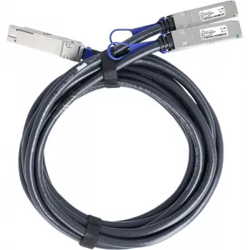 BlueLAN kompatibel Mellanox MCP7H50-V003R26 passivt 200G QSFP56 til 2x100G QSFP56 Direct Attach Breakout-kabel, 3m, AWG26 MCP7H50-V003R26-BL