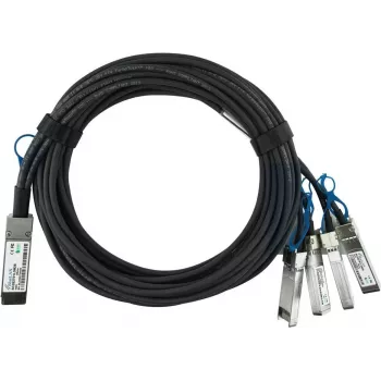 BlueLAN 980-9I48H-00C003 Kompatibelt QSFP28 til 4x SFP28 Passivt kobber Breakout DAC-kabel, 3 m, 100G til 4x25G 980-9I48H-00C003-BL