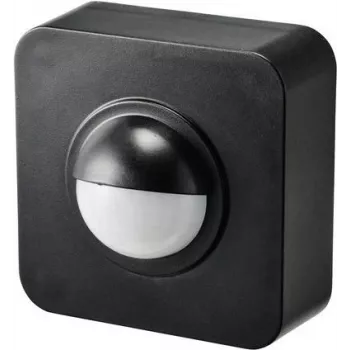 SYGONIX SY-5046552 påput-PIR-bevægelsesmelder 120° sort IP65