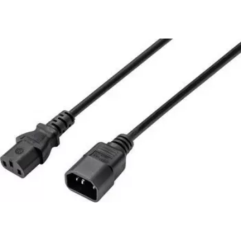 Sygonix SY-5044234 koldapparat-forlængerkabel, C14 til C13, 3,5 m, sort