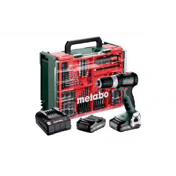 Metabo SB 18 L BL sæt akku slagboremaskine 18V brushless 65 Nm med 2x 2,0 Ah Li-Power batterier, lader og kuffert 613157710