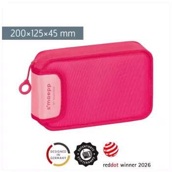 BRUNNEN s'maepp Colour Code fyldt penalhus tulipanrosa 17-dele 20 x 4,5 cm (104942025)