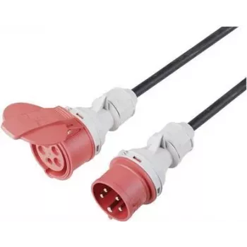 SYGONIX SY-5244050 vejrbestandig forlængerledning 10m, 16A, IP44, sort