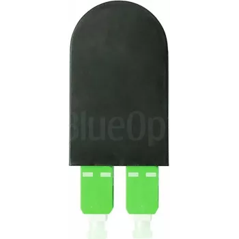 BLUELAN BlueOptics Fiber-loopback-adapter OM5 50/125µm multimode SC/UPC duplex limegrøn keramisk ferrule -40°C til +85°C (BOLBSCOM5)