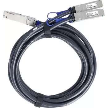 BlueLAN Passivt 200Gb/s QSFP56 til 2x 100Gb/s QSFP56 Direct Attach breakout-kabel, 3m, AWG26, NVIDIA-kompatibelt MCP7H50-H02AR26-BL