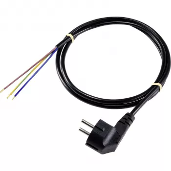 Sygonix SY-5043484 strømkabel sort 2,00 m