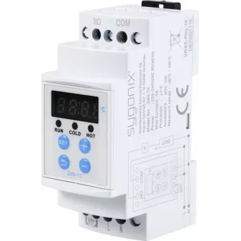 Sygonix SY-5984674 DIN-skinne-termostat -20 til +100 °C til varme og køling