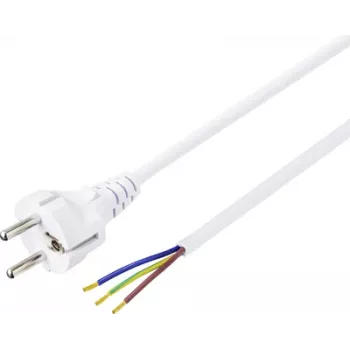 Sygonix SY-5043502 Power Cable CEE 7/7 to IEC C13 White 1.5 m