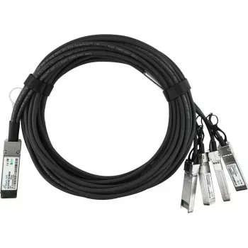 BlueLAN 40G QSFP+ til 4x10G SFP+ passivt Direct-Attach-breakout-kabel, 5 m, 26 AWG, NVIDIA L45593-D178-B50 kompatibel L45593-D178-B50-BL