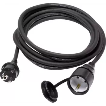 Sygonix SY-5044438 forlængerkabel 16 A sort 3 m