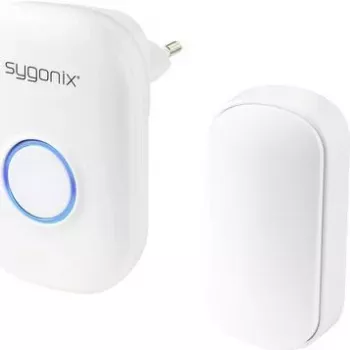 Sygonix SY-5225388 Trådløst dørklokke-sæt, batterifrit, med blinklys