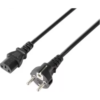 Sygonix SY-5243890 Koldapparat-tilslutningskabel, sort, 5 m