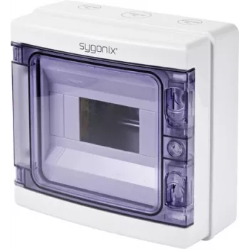 Sygonix SY-5491852 Overflademonteret lille fordeler, 8 modulenheder, 1 række, hvid