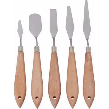 Reely RE-7042686 Highly Elastic Spatula Set 5-Piece for Model Making