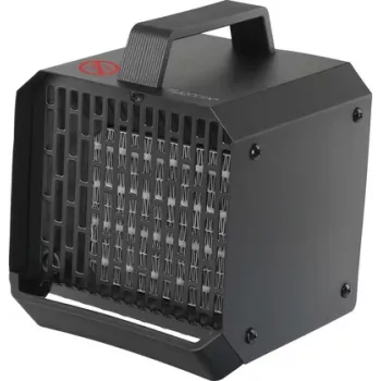 Sygonix SY-6735636 PTC keramisk varmeblæser 500 W til rum op til 10 m², sort