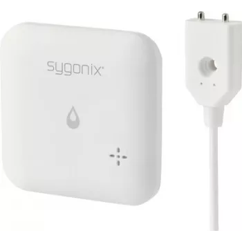 Sygonix SY-6735646 Wi-Fi-vandmelder med app-styring, intern og ekstern sensor, 85 dB alarm, batteridrevet