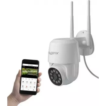 Sygonix PTZ WLAN SY-4760960 Full HD pan/tilt-IP-kamera med nattesyn og tovejs-lyd