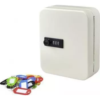 Sygonix nøgleskab SY-4737738, 20 kroge, hvid
