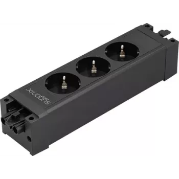 Sygonix SY-6872234 3-fach stikdåsemodul uden kontakt sort