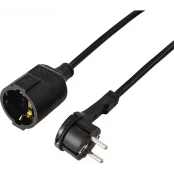 Sygonix SY-7169684 forlængerkabel 16 A 2 m H05VV-F 3G 1,5 mm² sort