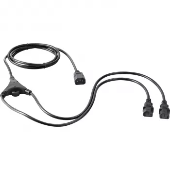 SYGONIX SY-5042698 netkabel C13 til Schuko 2,35 m sort