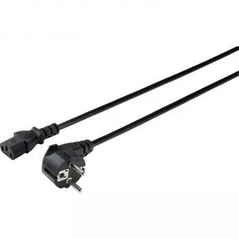 Sygonix SY-5043450 IEC C13 strømkabel, CEE 7/7 til IEC C13, 3 m, sort