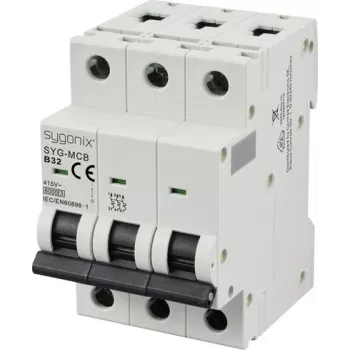 SYGONIX SY-6441064 3-polet 32A type B automatsikring 6kA 415V AC