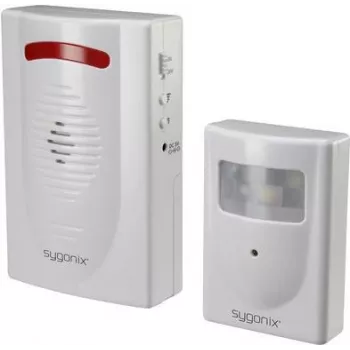 Sygonix SY-5045276 PIR-bevægelsessensor med 120 dB alarm og LED