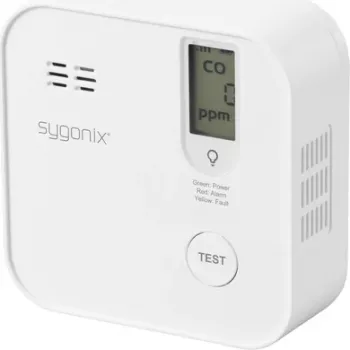 Sygonix SY-6418204 WLAN-kulmonoxidmelder med app-styring og 5-års batteri