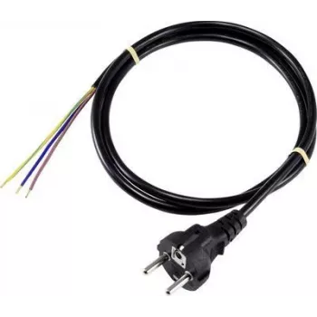 SYGONIX SY-5178372 Power Cable CEE 7/7 to IEC C13 5 m Black