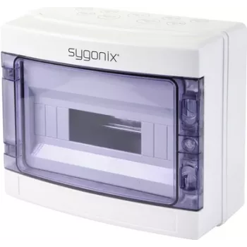 Sygonix SY-5491854 overflademonteret mini-fordeler, 12 moduler, 1 række, hvid