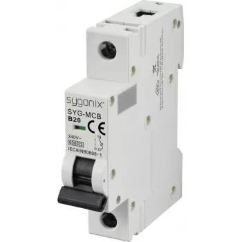 Sygonix SY-6440882 SYG-MCB 1P/B20/6KA automatsikring 1-polet 20 A 240 V AC