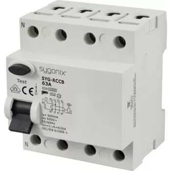 Sygonix SY-6438024 HFI-relæ 4-polet 63A 300mA Type A 10kA 400V AC
