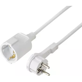 Sygonix SY-7170030 forlængerkabel 16 A hvid 2,00 m H05VV-F 3G 1,5 mm²
