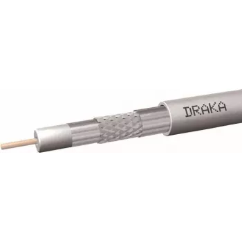 Draka Coax10AD10SAL 75 Ohm koaksialkabel 100m ring hvid PE 60014932