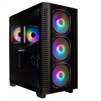 Captiva Highend Gaming R10-3601 Desktop-PC (Ryzen 7 7800X3D, RTX 5070 12GB, 32GB, 1TB SSD, Wi-Fi, uden styresystem)