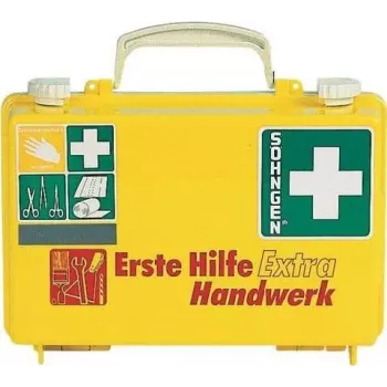 SÖHNGEN førstehjælpskasse EXTRA HANDW DIN 13157 vægmontering ABS-kabinet orange O320125