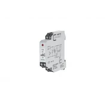 METZ CONNECT KRA-S-M6/21 koblingsrelæmodul 24V AC/DC 1 vekselkontakt 8A hvid 11061213