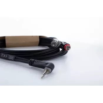 Cordial 14861 3,5 mm jack til 2x RCA audio Y-adapterkabel 5 m sort