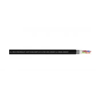Cordial 15537 CAT 5e S/UTP patchkabel, RJ45, 3 m, sort PUR-kappe