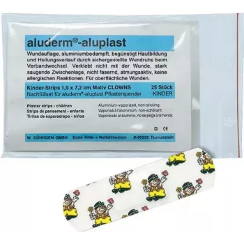 SÖHNGEN Aluderm Aluplast plaster-påfyldningssæt til Clown-dispenser, 25 stk., hudfarvet, hypoallergen, latexfri 1009921